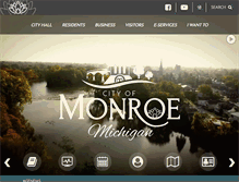 Tablet Screenshot of monroemi.gov